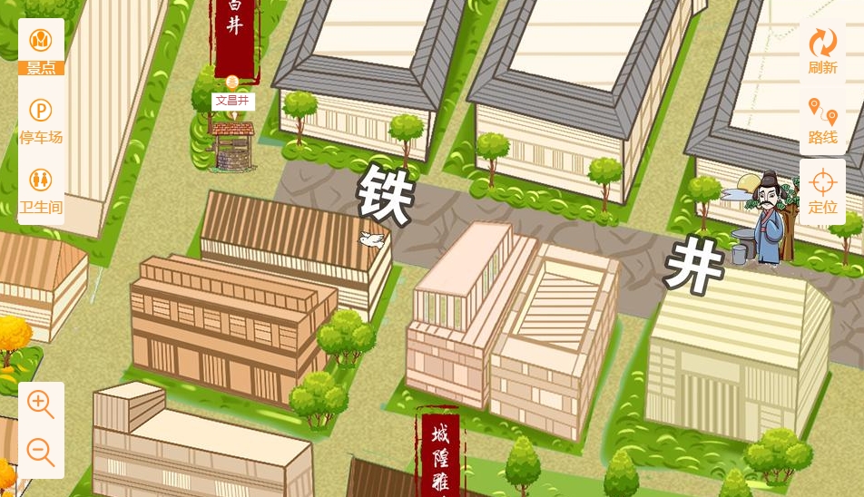 畜禽良种场智慧景区：手绘地图与语音导览的完美融合